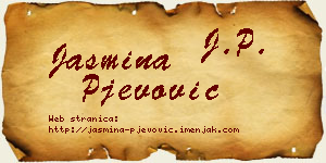 Jasmina Pjevović vizit kartica